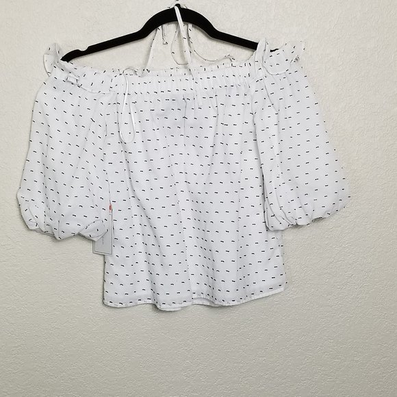 1. State Women's Ruffled Off-The-Shoulder Top XS - Picture 3 of 6
